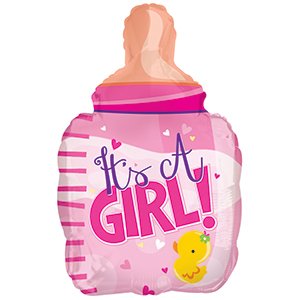 Фольгированная фигура Бутылочка для девочки