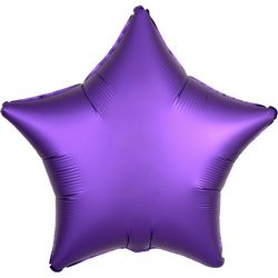 Фольгированная звезда Фиолетовая