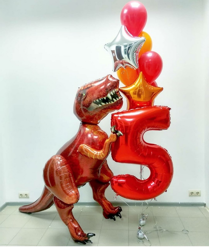 детская композиция на день рождения динозавр