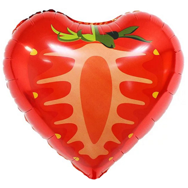 шар-сердце клубника