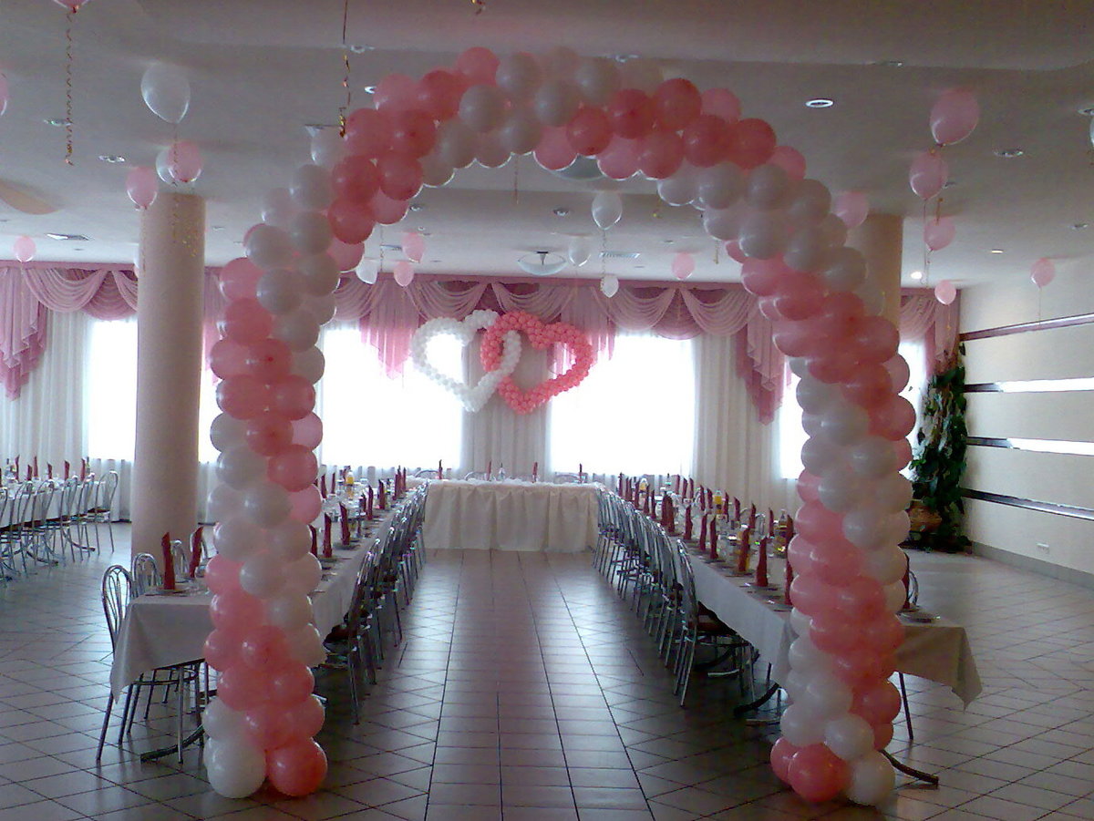 арка из шаров на свадьбу