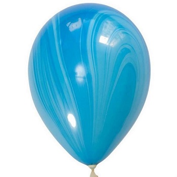 воздушные шары агаты синие
