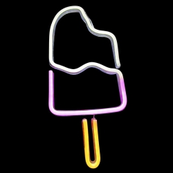 Световая фигура Мороженое, 20,3*45,1 см. Разноцветный