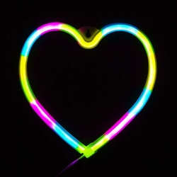 Световая фигура Сердце, 21*20 см. Разноцветный
