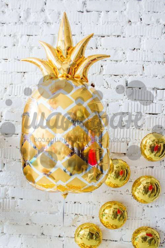 фигурный шар золотой ананас