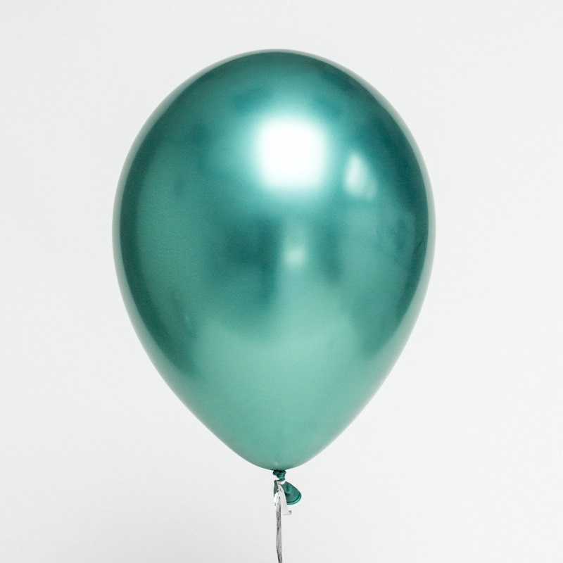 воздушные шары хром, зеленые