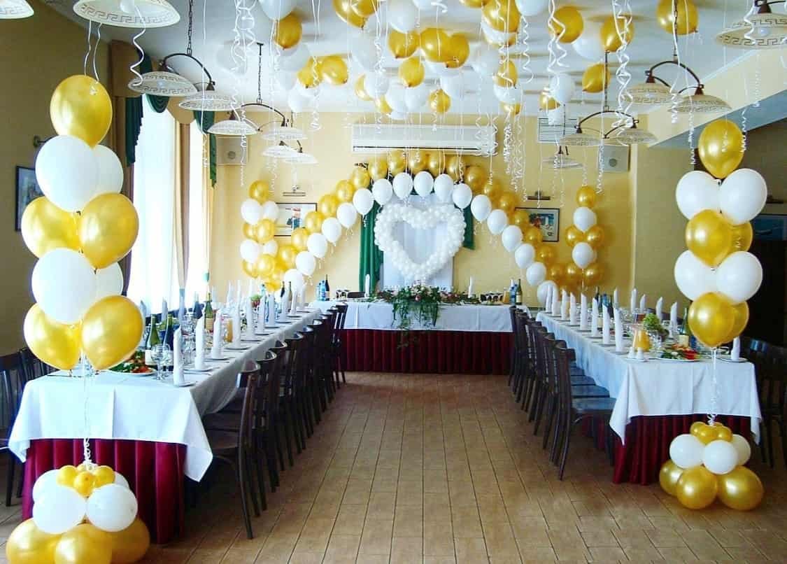 Современное оформление свадьбы воздушными шарами