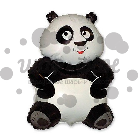 фигурный шар панда из фольги