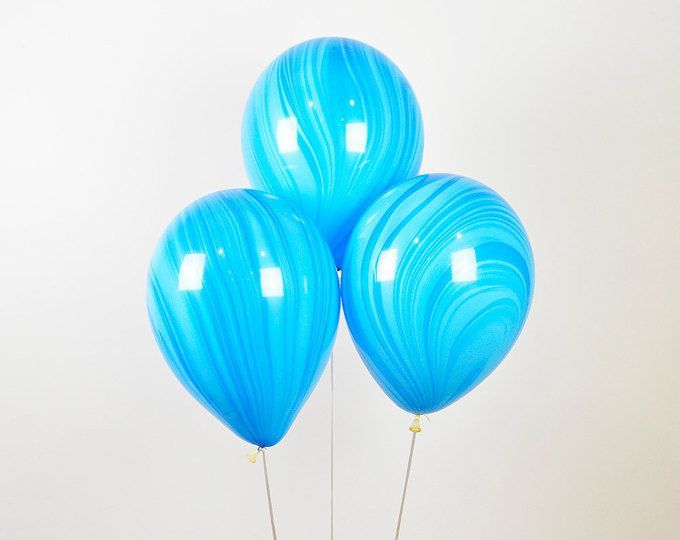 воздушные шары агаты синие