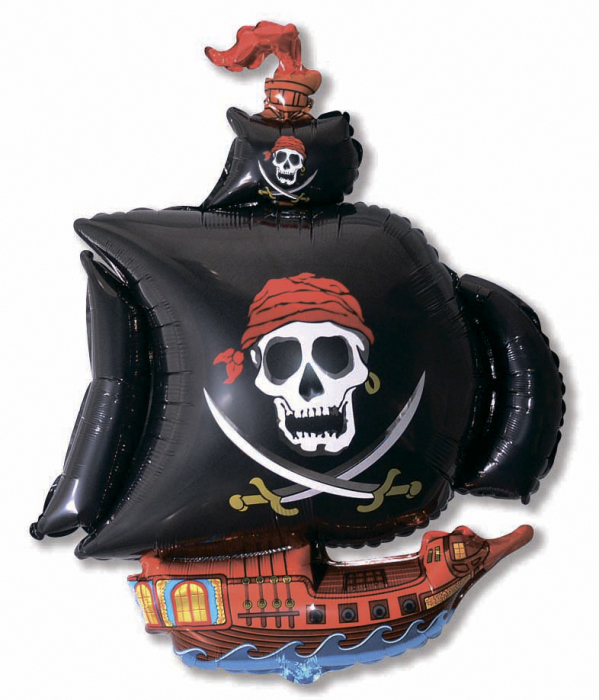 фольгированная фигура пиратский корабль