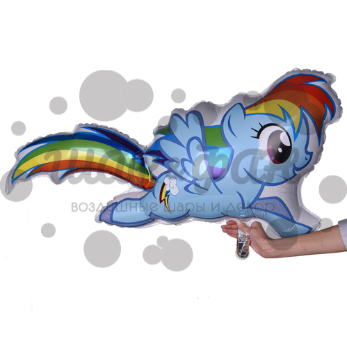 фигурный шар радуга деш из my little pony