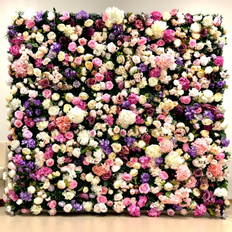фотозона-стена из цветов