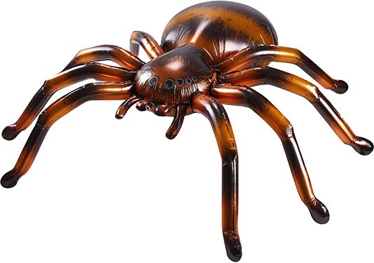 шар фольгированный 135 см паук коричневый большой, воздух