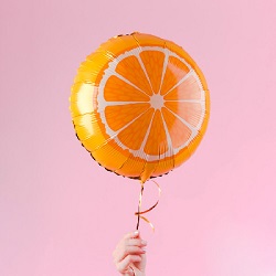 Воздушный шар-круг Апельсин