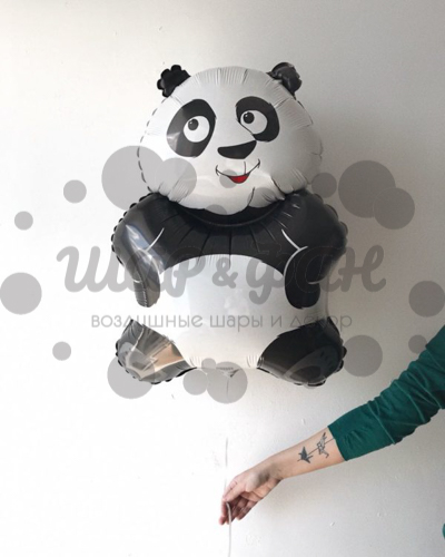 фигурный шар панда из фольги