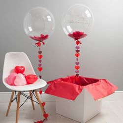 bubbles с красными перьями