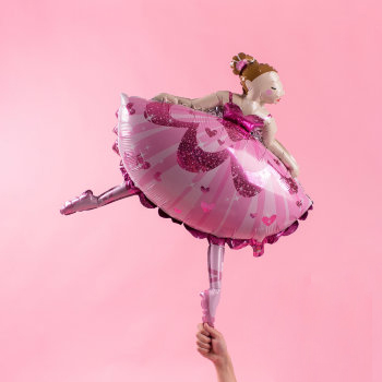 фольгированная фигура балерина