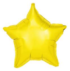 Фольгированная звезда Желтая