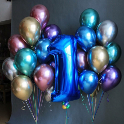 Композиция из шаров для мальчика на День рождения