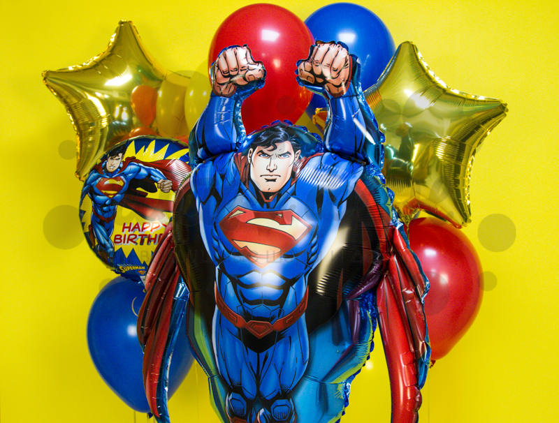 букет из шаров супермен