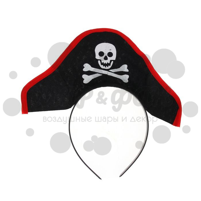 карнавальный ободок "шляпа пирата"