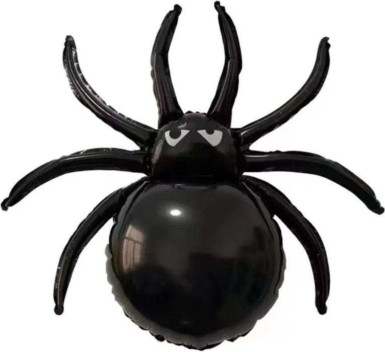 шар фольгированный 82 см паук чёрный, воздух