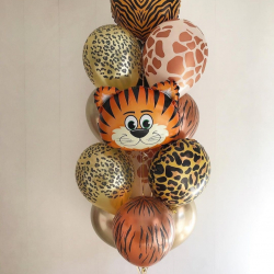 Анималистические шарики с мордочкой тигренка
